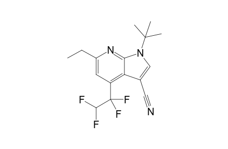 1-tert-Butyl-6-ethyl-4-(1,1,2,2-tetrafluoroethyl)-1H-pyrrolo[2,3-b]pyridine-3-carbonitrile