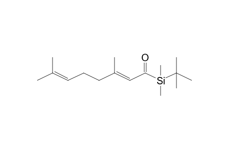 Silane, (1,1-dimethylethyl)(3,7-dimethyl-1-oxo-2,6-octadienyl)dimethyl-, (E)-