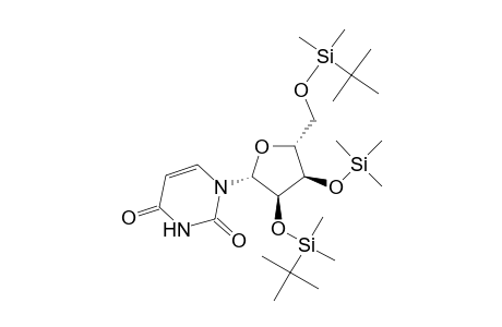 Uridine, 2',5'-bis-O-[(1,1-dimethylethyl)dimethylsilyl]-3'-O-(trimethylsilyl)-