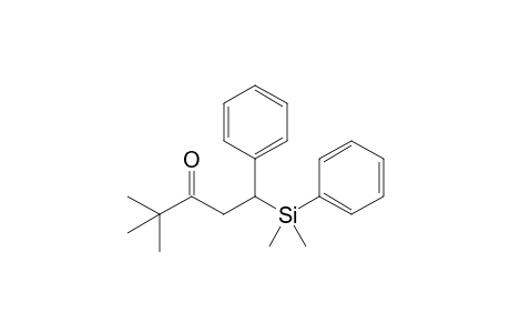 1-[Dimethyl(phenyl)silyl]-4,4-dimethyl-1-phenyl-3-pentanone