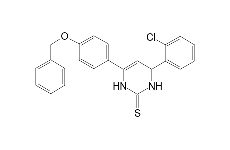 4-(2-Chlorophenyl)-6-(4-phenylmethoxyphenyl)-3,4-dihydro-1H-pyrimidine-2-thione