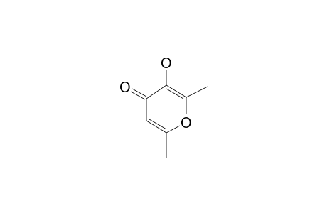 4H-Pyran-4-one, 3-hydroxy-2,6-dimethyl-