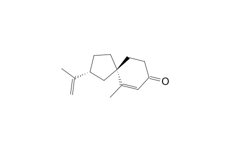 (3R,5R)-10-methyl-3-(1-methylethenyl)-8-spiro[4.5]dec-9-enone