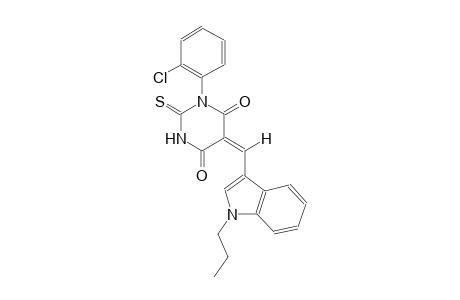 (5E)-1-(2-chlorophenyl)-5-[(1-propyl-1H-indol-3-yl)methylene]-2-thioxodihydro-4,6(1H,5H)-pyrimidinedione