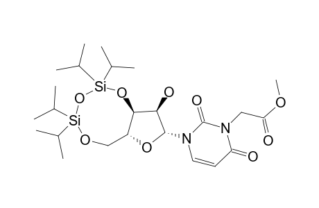 Methyl 3',5'-o-(1,1,3,3-tetraisopropyldisiloxane-1,3-diyl)uridine-3-acetate