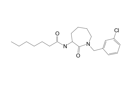 N-[1-(3-Chlorobenzyl)-2-oxoazepan-3-yl]heptanamide