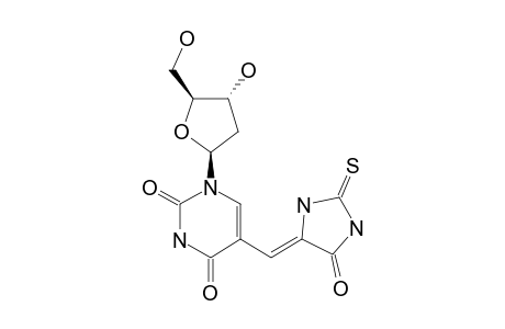 5-[1-(2-DEOXY-BETA-D-ERYTHRO-PENTOFURANOSYL)-URACIL-5-YL-METHYLENE]-2-THIO-HYDANTOIN