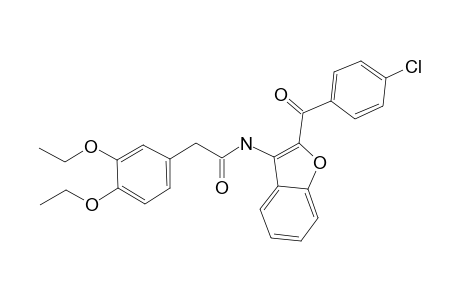 N-[2-(4-chlorobenzoyl)-1-benzofuran-3-yl]-2-(3,4-diethoxyphenyl)acetamide