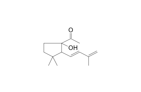 1-(1-Hydroxy-3,3-dimethyl-2-[(1E)-3-methyl-1,3-butadienyl]cyclopentyl)ethanone