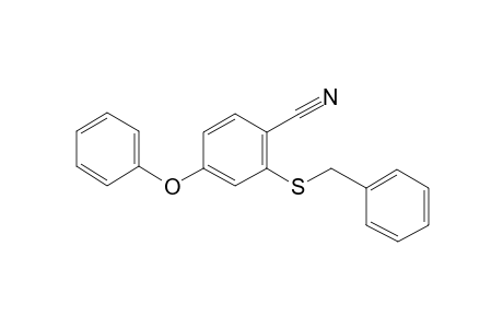 benzonitrile, 4-phenoxy-2-[(phenylmethyl)thio]-