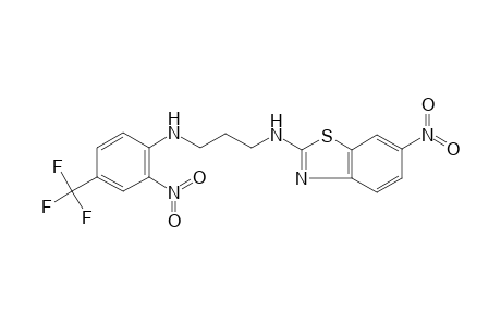 1,3-propanediamine, N~1~-(6-nitro-2-benzothiazolyl)-N~3~-[2-nitro-4-(trifluoromethyl)phenyl]-