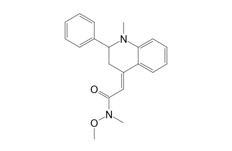 (E)-N-Methoxy-N-methyl-2-[1-methyl-2-phenyl-2,3-dihydroquinolin-4(1H)-ylidene]acetamide