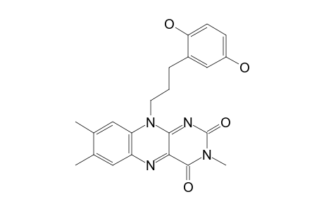 10-[3'-(2",5"-Dihydroxyphenyl)propyl]-3,7,8-trimethylisoalloxazine