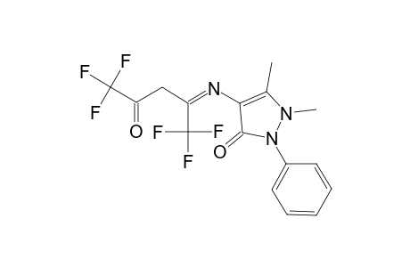 Pentan-2-one, 1,1,1,5,5,5-hexafluoro-4-(1,2-dihydro1,5-dimethyl-3-oxo-2-phenylpyrazol-4-ylimino)-