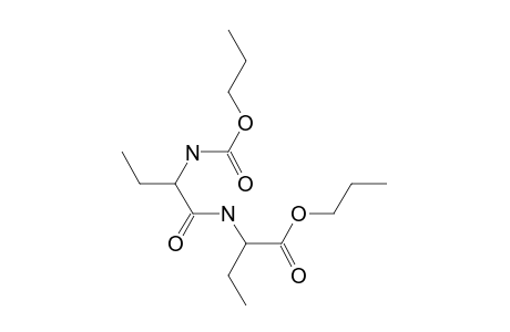 Ethylglycyl-ethylglycine, N-(N-propyloxycarbonyl)-, N-propyl ester (isomer 1)