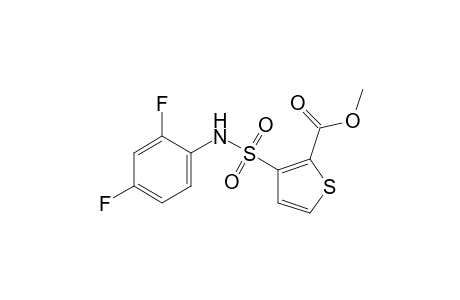 3-[(2,4-difluorophenyl)sulfamoyl]-2-thiophenecarboxylic acid, methyl ester