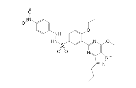 4-Ethoxy-3-(7-methoxy-1-methyl-3-propyl-1H-pyrazolo[4,3-d]pyrimidin-5-yl)-benzenesulfonic acid 2-(4-nitrophenyl)-hydrazide