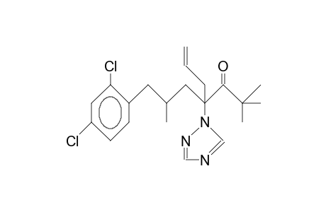 4-Allyl-2,2,6-trimethyl-7-(2,4-dichloro-phenyl)-4-(1,2,4-triazolyl)-3-heptanone diast.A