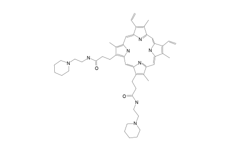 7,12-DIETHENYL-3,8,13,17-TETRAMETHYL-N,N'-BIS-(2-PIPERIDINYLETHYL)-21H,23H-PORPHYRIN-2,18-DIPROPANAMIDE