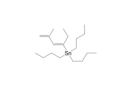 Stannane, tributyl(1-ethyl-3-methyl-1,3-butadienyl)-, (E)-