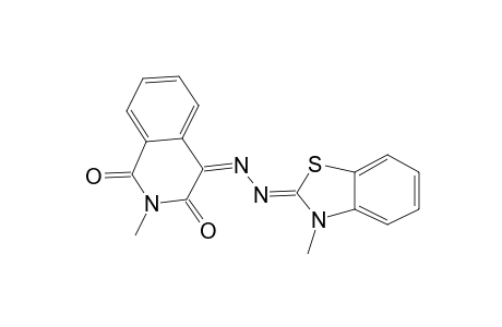 1,3,4(2H)-isoquinolinetrione, 2-methyl-, 4-[2-[3-methyl-2(3H)-benzothiazolylidene]hydrazone]-