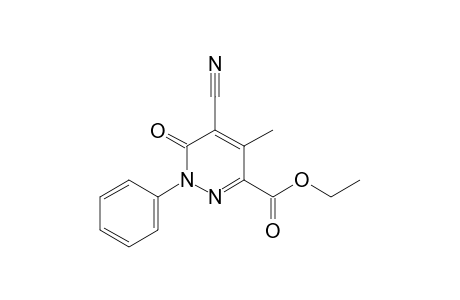 5-cyano-4-methyl-6-oxo-1-phenyl-3-pyridazinecarboxylic acid ethyl ester