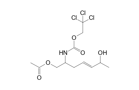 (E/Z)-6-Hydroxy-2-(2,2,2-trichloroethoxycarbonylamino)-hept-4-enyl Acetate