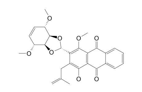 (2'ALPHA,3A'ALPHA,4'ALPHA,7'ALPHA,7A'ALPHA)-2-(4',7'-DIMETHOXY-3A',4',7',7A'-TETRAHYDRO-1',3'-BENZODIOXOL-2'-YL)-4-HYDROXY-1-METHOXY-3-(2''-METHYL