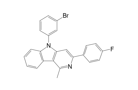 5-(3-bromophenyl)-3-(4-fluorophenyl)-1-methyl-5H-pyrido[4,3-b]indole