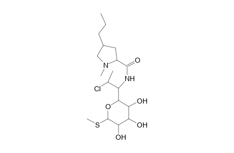 l-threo-.alpha.-d-Galacto-octopyranoside, methyl 7-chloro-6,7,8-trideoxy-6-[[(1-methyl-4-propyl-2-pyrrolidinyl)carbonyl]amino]-1-thio-, (2S-trans)-