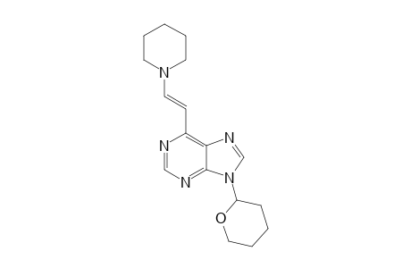 (E)-6-[2-(PIPERIDINE-1-YL)-VINYL]-9-(TETRAHYDROPYRAN-2-YL)-PURINE