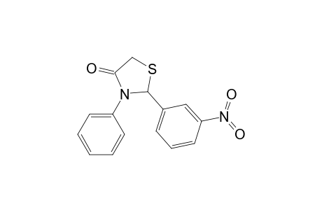 2-(3-nitrophenyl)-3-phenyl-1,3-thiazolidin-4-one