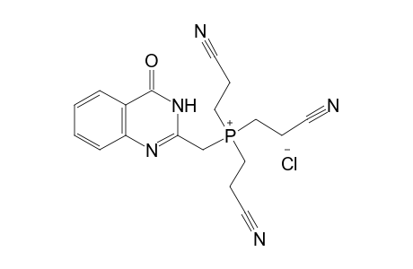 [(3,4-DIHYDRO-4-OXO-2-QUINAZOLINYL)METHYL]TRIS(2-CYANOETHYL)PHOSPHONIUM CHLORIDE