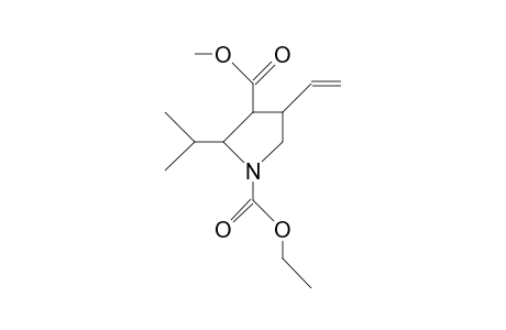 (2S,3R,4S)-1-Ethoxycarbonyl-2-isopropyl-4-vinyl-pyrrolidine-3-carboxylic acid, methyl ester