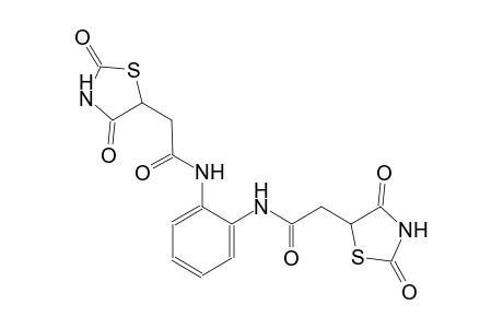 2-(2,4-dioxo-1,3-thiazolidin-5-yl)-N-(2-{[(2,4-dioxo-1,3-thiazolidin-5-yl)acetyl]amino}phenyl)acetamide