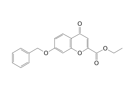 7-(benzyloxy)-4-oxo-4H-1-benzopyran-2-carboxylic acid, ethyl ester