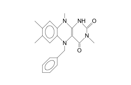 5-Benzyl-3-methyl-1,5-dihydro-lumiflavin