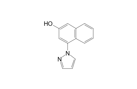 4-(pyrazol-1'-yl)naphthalen-2-ol