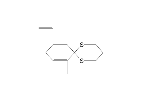 5'-ISOPROPENYL-2'-METHYL-1,3-DITHIAN-2-SPIRO-1'-CYCLOHEX-2-EN;CARVON-TRIMETHYLENTHIOACETAL