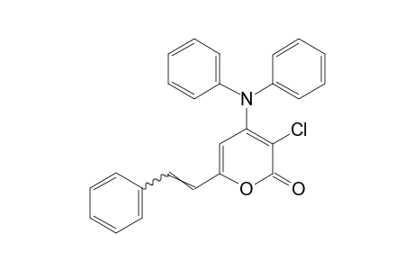 3-Chloro-4-(diphenylamino)-6-styryl-2H-pyran-2-one