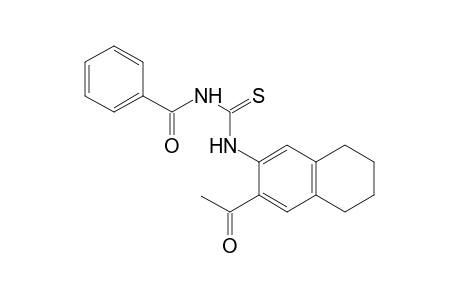 1-(3-acetyl-5,6,7,8-tetrahydro-2-naphthyl)-3-benzoyl-2-thiourea