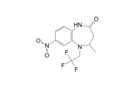 4-Methyl-7-nitro-5-(2,2,2-trifluoroethyl)-1,3,4,5-tetrahydro-2H-1,5-benzodiazepin-2-one