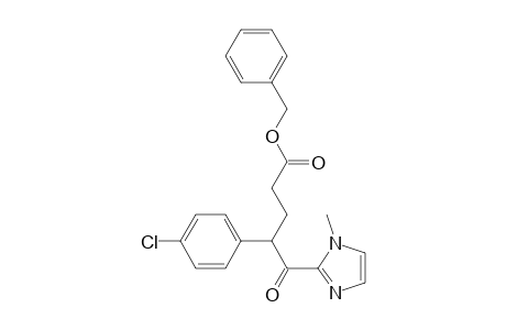 Benzyl 4-(4-chlorophenyl)-5-(1-methyl-1H-imidazol-2-yl)-5-oxopentanoate