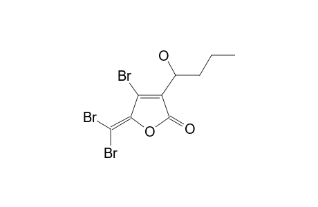 4-bromo-5-(dibromomethylidene)-3-(1-hydroxybutyl)furan-2-one