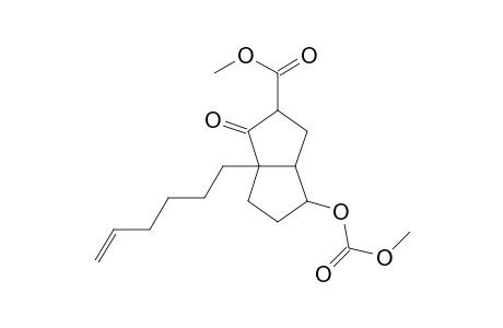 1-(5-Hexenyl)-3-(methoxycarbonyl)-6-(methoxycarbonyloxy)bicyclo[3.3.0]octan-2-one