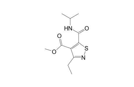 4-Isothiazolecarboxylic acid, 3-ethyl-5-[[(1-methylethyl)amino]carbonyl]-, methyl ester