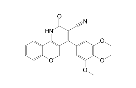 2-Oxo-4-(3,4,5-trimethoxyphenyl)-1,5-dihydro-2H-chromeno[4,3-b]pyridine-3-carbonitrile