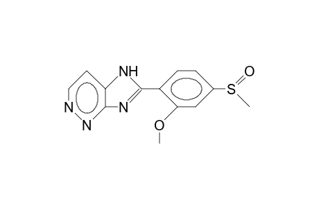 2-(2-Methoxy-4-methylsulfinyl-phenyl)-1H-imidazo (4,5-C)pyridazine