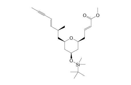 Methyl (E)-4-((2S,4R,6R)-4-((tert-butyldimethylsilyl)oxy)-6-((S,E)-2-methylhept-3-en-5-yn-1-yl)-tetrahydro-2H-pyran-2-yl)but-2-enoate