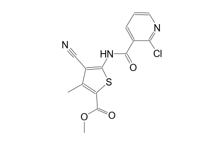 methyl 5-{[(2-chloro-3-pyridinyl)carbonyl]amino}-4-cyano-3-methyl-2-thiophenecarboxylate